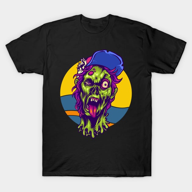 Teenager Zombie Halloween T-Shirt by divinoro trendy boutique